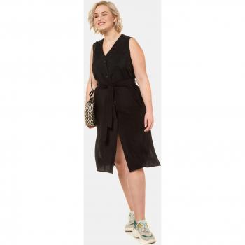 Giacca blusa senza maniche, Donna, Nero, Taglia: 60/62, Viscosa/Fibre sintetiche