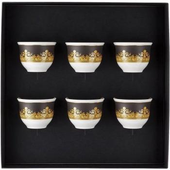Versace Porzellan Becher klein ohne Henkel, 6er Set