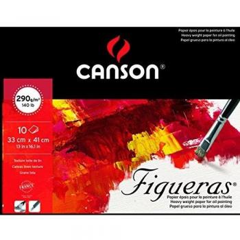 Canson Figueras Oil & Acrylic Pad 10 Sheets 33x41cm 190g/m²