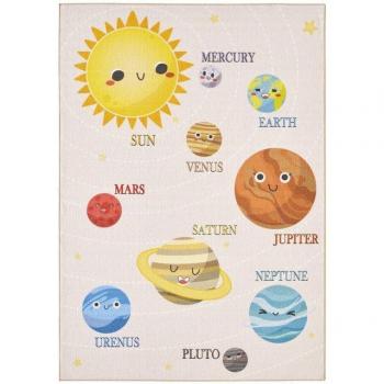 Tapis Gobi Beige pour Chambre d'Enfant 80x120