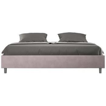Ityhome Letto Matrimoniale King Size Microfibra Azelia Glicine Rete 180x200