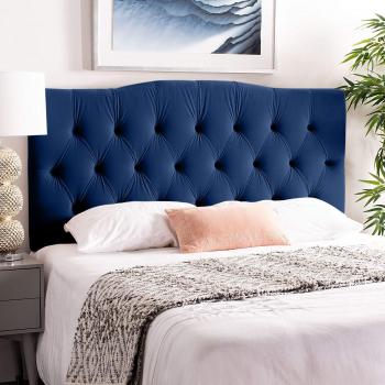 Emia 26 Blue Strutted Headboard for Super King Beds