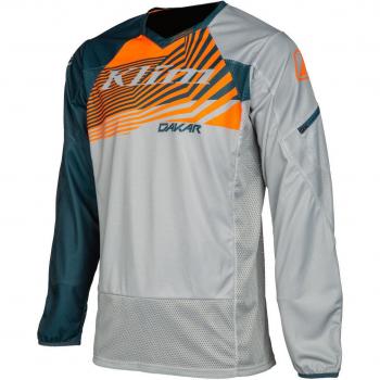 Klim Dakar 2023 Maglia Moto XC Grigio Arancione XL