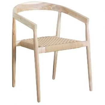 Sklum – Kit 4 sedie in teak per il pranzo, stile Visby
