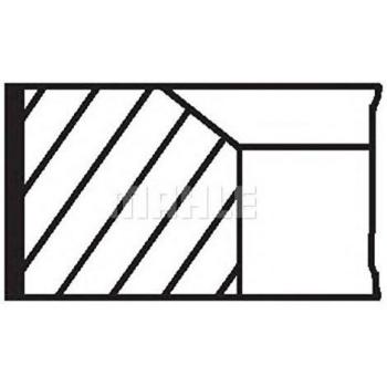 Pistone Anelli Elastici Mahle 002 35 V0