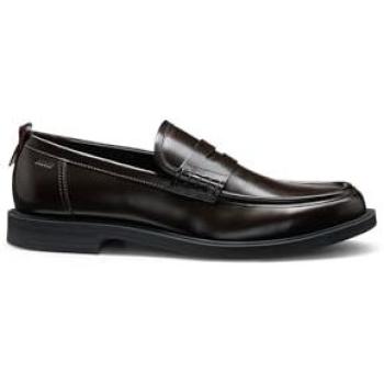 HUGO Loafer mit Pennyloafer-Bündchen in Braun