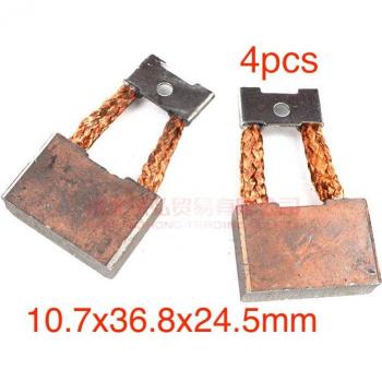 Arrancador de motor para excavadora CAT 320E 336D 312 324C D con cepillos de carbón (10,7×36,8×24,5 mm) – 4 uds,