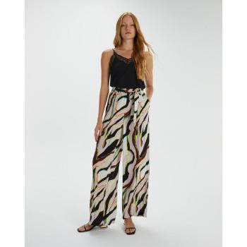 Pantalón de Mujer Estampado con Cintura Elástica y Diseño Amplio
