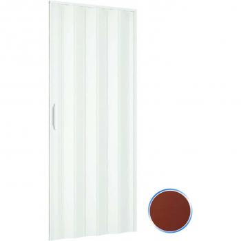 Puerta Plegable de Interior con Marco PVC Caoba 82x220 cm – Línea Simona