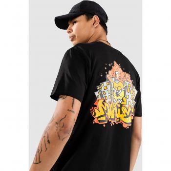 Capo T-Shirt Nero per Skate, Serie Big City – Monet