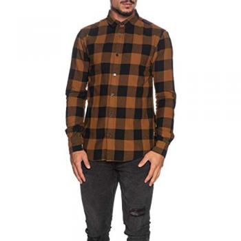 Karomuster Freizeithemd 'GUDMUND' in Senf, Größe XL