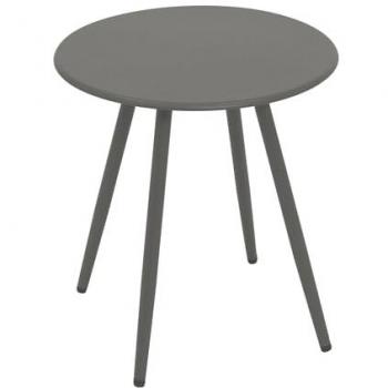 DEGAMO runder Tisch DENVER 45cm, Metall grau
