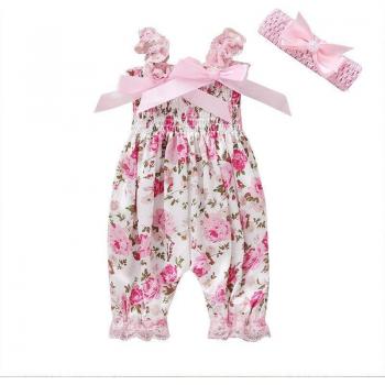 Conjunto de pelele y diadema para recién nacido