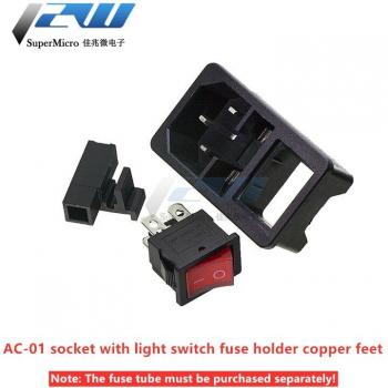 10A Stecker mit integriertem Lichtschalter