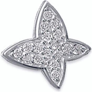 Brillio di Lily G1205 – Orecchino “Fata” argento bianco 15x14 mm