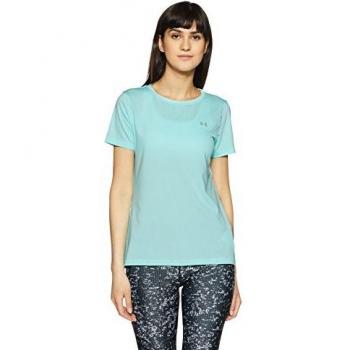 UA Damen Sportshirt – Kurzarm, Blau, Größe M – Infinity Edition