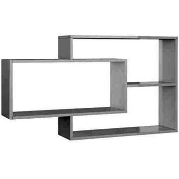 VidaXL Engineered Wood Wall Shelf in High Gloss White 104x20x58.5 cm