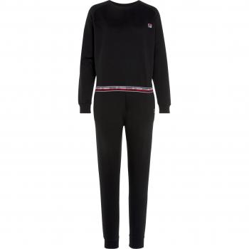 Conjunto de descanso Fila Small Logo negro mujer
