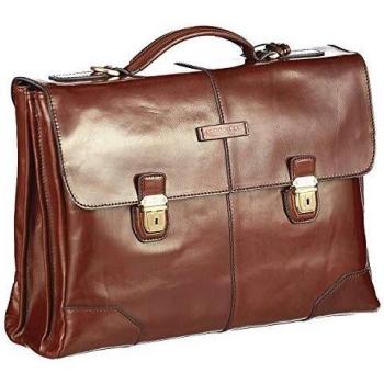 The Bridge Vespucci 40 cm Leather Briefcase with Laptop Section