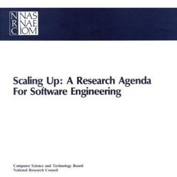 Scaling Up: A Research Agenda for Software Engineering