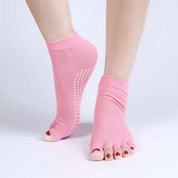 1 Paar Baumwolle Halbzeh Socken für Pilates