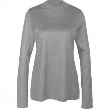 Goldner Fashion – Kurze graue Stehbundjacke Größe 21