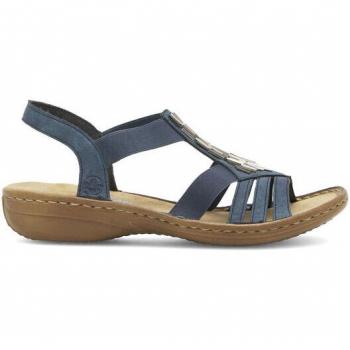 Damen Sandalen Rieker 60800-14 in Dunkelblau