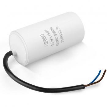 CBB60 10 µF 450 V Condensatore di Avvio 2 Fili 100 mm Tosaerba