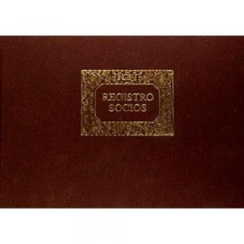 Libro de socios con cubierta de tela Ingraf