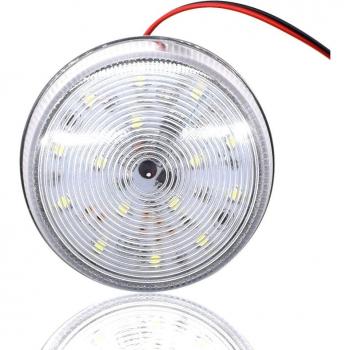 12V LED Strobe Warning Light with Red and Orange