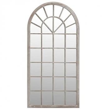Mirror in Iron, Size 90x45 cm, Sand, for Indoor, vidaXL