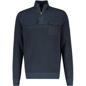 LERROS Troyer in Blau mit unterschiedlichen Strickmustern