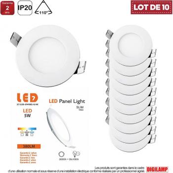 Panel Extraplano 5W LED 4000K – Conjunto de 10 Focos
