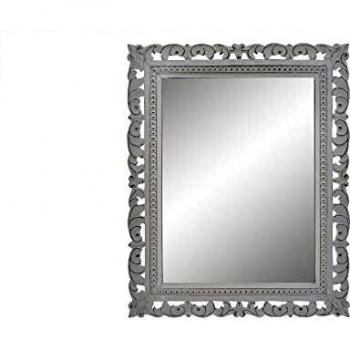 Specchio decorativo DKD Home Decor bianco cristallo legno MDF