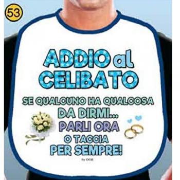 Celibato 2027-53 taccia per sempre bavaglione oro