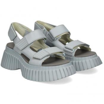Chaussures de Plage Camper BCN en Cuir Gris pour Femmes Taille 38