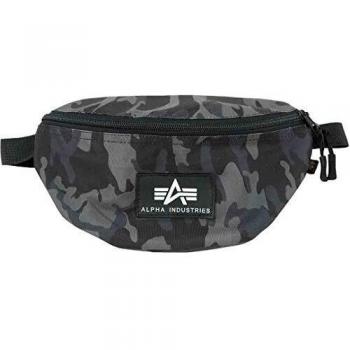 Alpha Industries Rubber Print Waistbag Black Camo