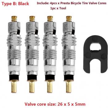 4 Capuchons de Valve Presta avec Clé pour Vélo