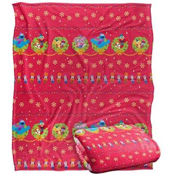 White Sesame Street Forever Furry Blanket