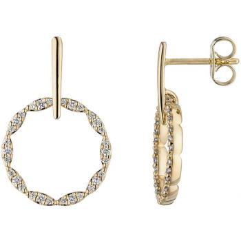 Jobo Damen Ohrhänger 585 Gold Gelbgold 60 Diamanten