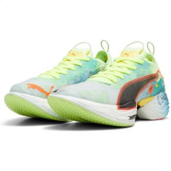 Puma Fast‑R Nitro Elite 2 Marathon Zapatillas Verdes Azules Naranjas Mujer 37