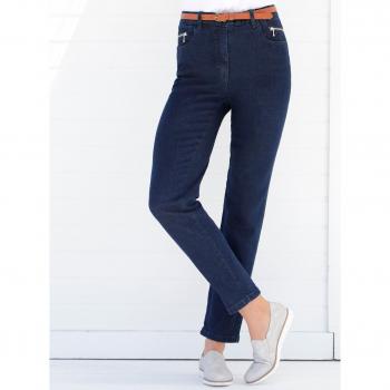 Langjeans 5‑Pocket Casual – Damen, 96, dunkelblau