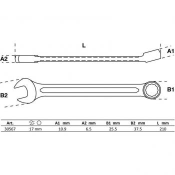 BGS 30567 : clé mixte 17 mm