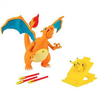 Figurine Deluxe Dracaufeu avec Pikachu 15 cm + 5 cm