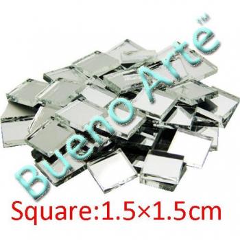 10x10mm Kristallfliesen in Silber