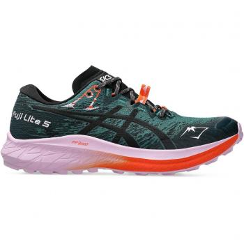 ASICS Fuji Lite 5 Damen – Trailrunningschuhe Grün/Pink (Size 40)