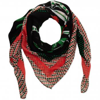 Kipling Damen CARRE SCARF VISC Schal, Mehrfarbig (Latin Flow Mix), One Size