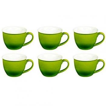 Doppio Jumbo-Obere/Kaffeetasse 350 ml, Flirt by R&B, Porzellan, grün