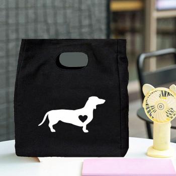 Dachshund Butterfly Eco Travel Handbag
