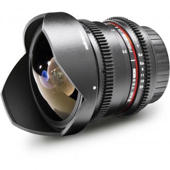 Mantona Walimex Pro Fischaugenobjektiv 8 mm T3.8 II VDSLR für Canon